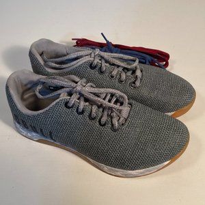 NoBull Super Fabric Gray Workout Sneakers Women Size 8.5